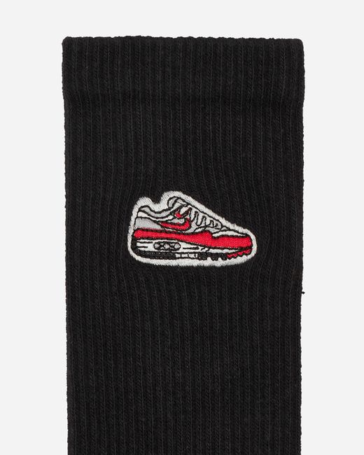 Nike Black Everyday Plus Cushioned Crew Socks for men