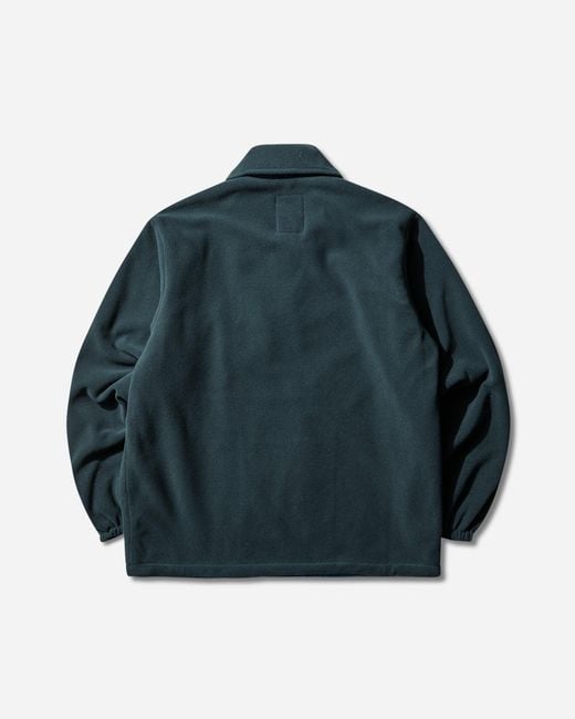 GR10K Blue Men S Collar Reversible Fleece Jacket Forest for men