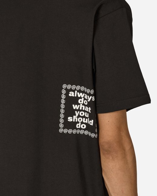 always do what you should do Tシャツ black always all over print tshirt - black/black – always do what