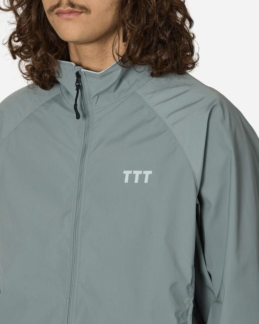 The Trilogy Tapes Blue Ripstop Packable Jacket Sea Smoke for men