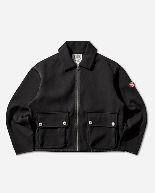 Cav Empt Black Smooth Zip Up Jacket for men