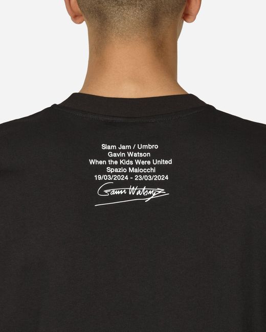 Umbro Black Gavin Watson Exhibition Raving T-shirt for men