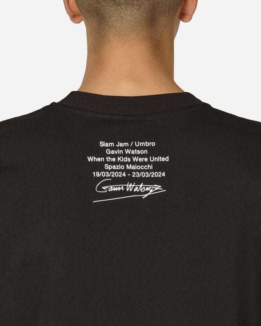 Umbro Black Gavin Watson Exhibition Skin T-shirt for men