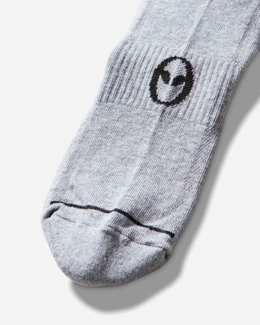 No Problemo White Logo Socks Marl for men