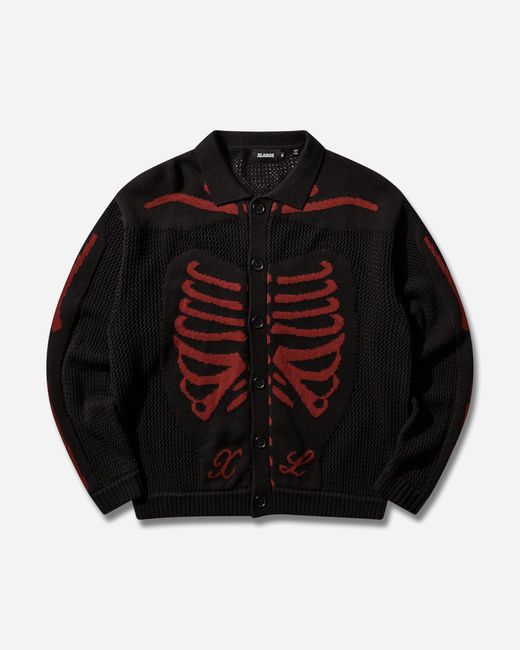 Xlarge Black Men S Scanner Knit Cardigan for men