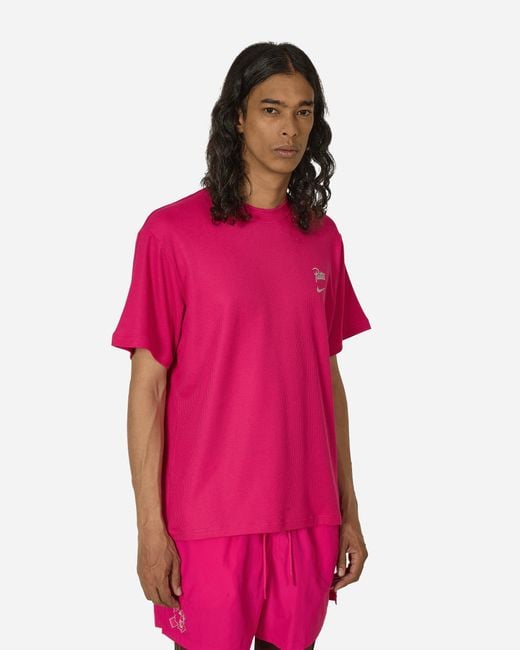 Nike Pink Patta Running Team T-Shirt Fireberry for men