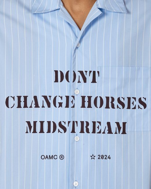 OAMC Blue Kurt Stripes Shirt Light for men