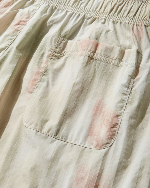 Our Legacy White Men S Leisure Shorts Flower Grid Ripstop for men