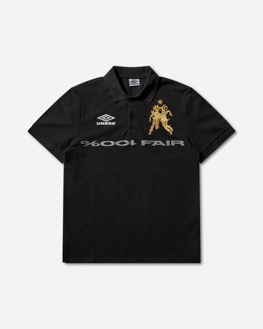 Umbro Black 001% Fair Polo for men