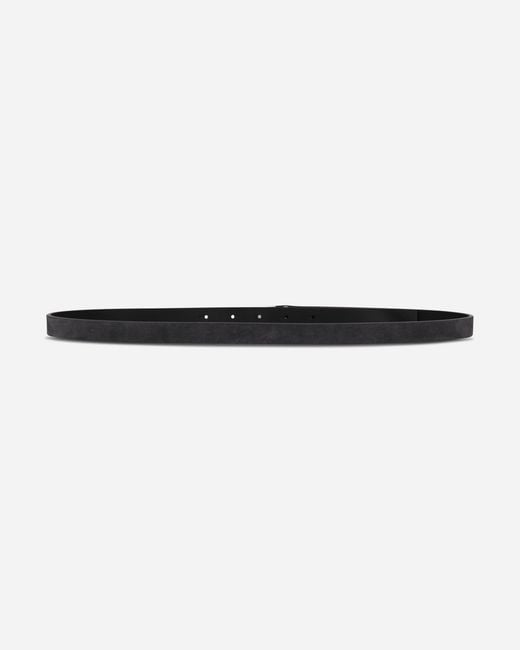 ERL White Suede Skinny Belt for men
