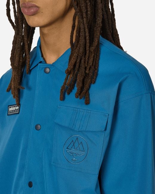 Adidas Blue Spzl Wingrove Jacket Core for men