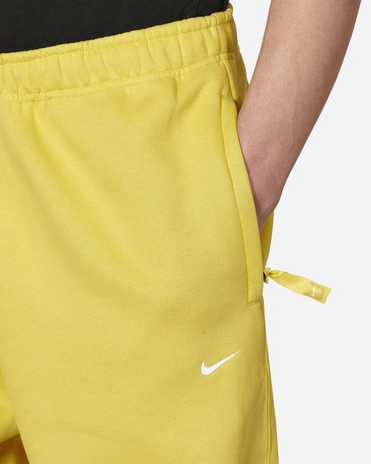 Nike Solo Swoosh Sweatpants Yellow for men