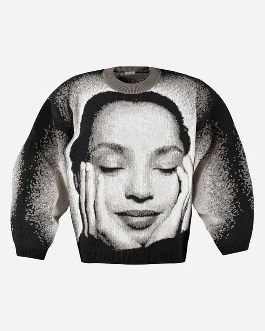 Stills Gray Ordinary Jacquard Knit Sweater for men