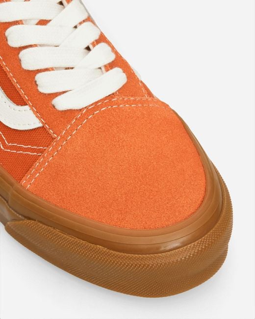 Vans Orange Premium Old Skool Gum Sneakers Marmalade for men