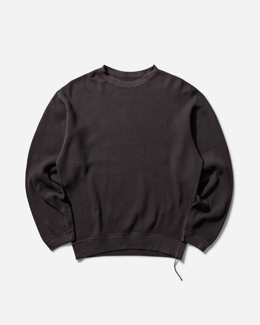 Kapital Black S Eco Waffle Big Sweatshirt for men