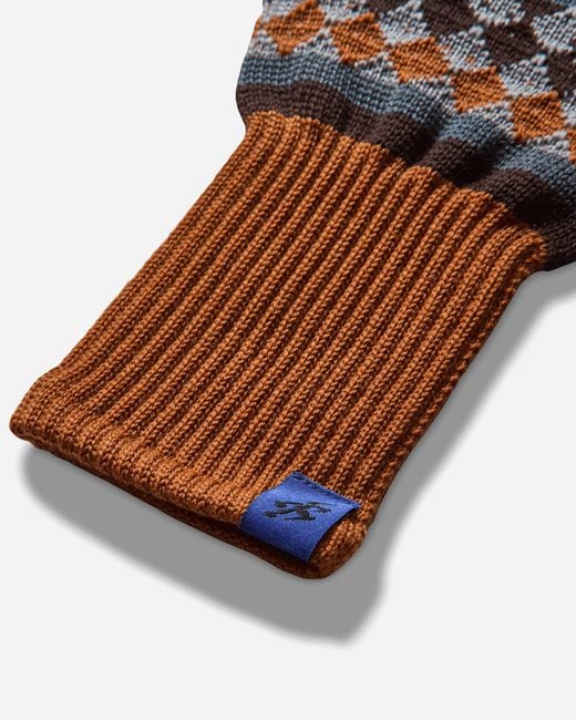 Asics Multicolor Novalis Aquifolia Knit Gloves Mist / Rust for men