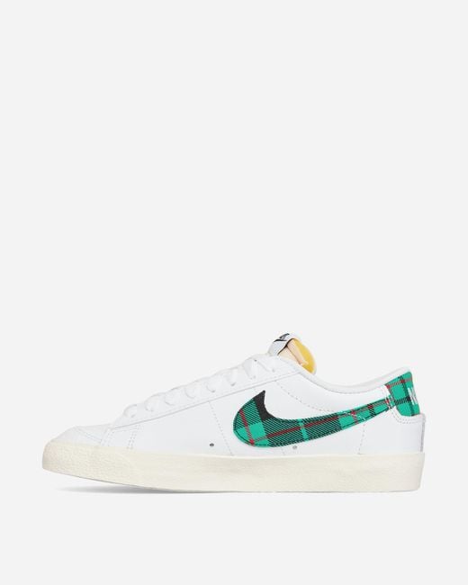 Nike Blazer Low 77 Premium Sneakers White / Stadium Green for men
