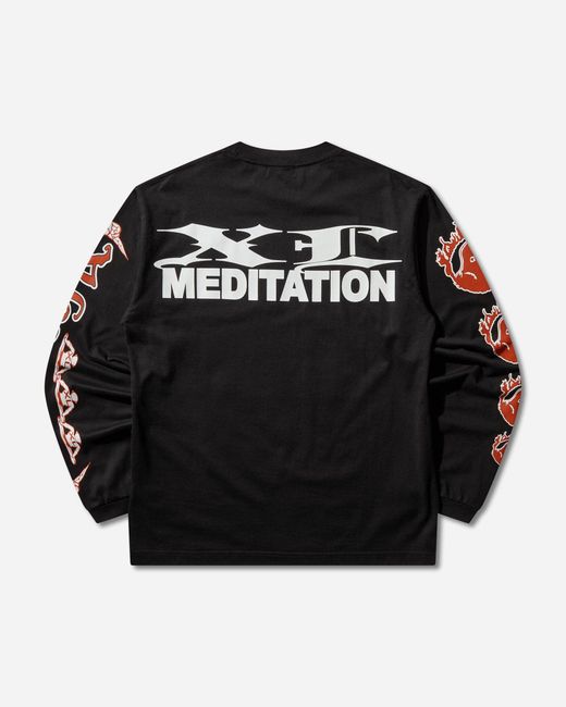Xlarge Black Men S Meditation Longsleeve T-shirt for men