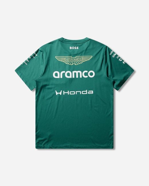 PUMA Green Aston Martin Aramco F1 Team Replica T-Shirt Lux for men