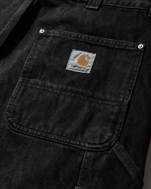 Carhartt White Men S Og Double Knee Shorts Snake Camo / Black (heavy Stone Wash) for men
