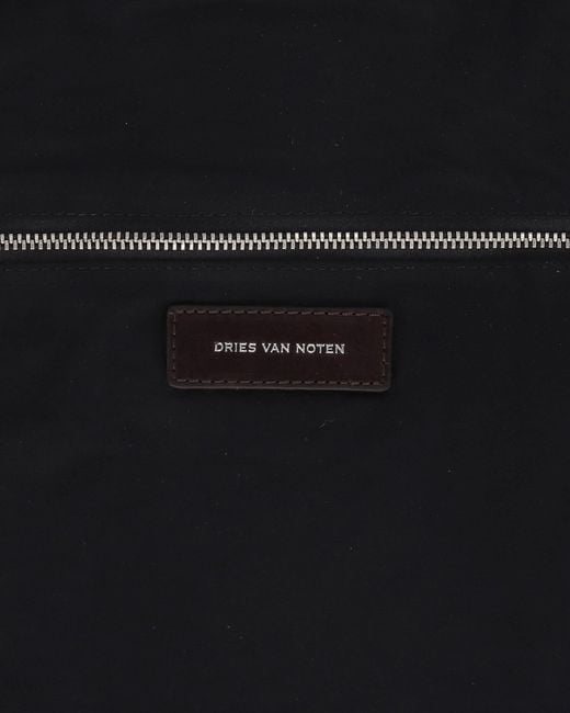 Dries Van Noten Brown Adjustable Canvas Bag Dark for men