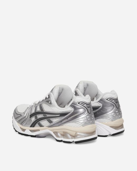 Asics White Gel-kayano 14 Sneakers / Graphite Grey for men