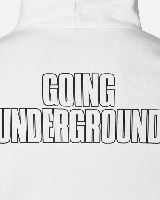 SLAM JAM White Gaznevada Graphic Hooded Sweatshirt for men