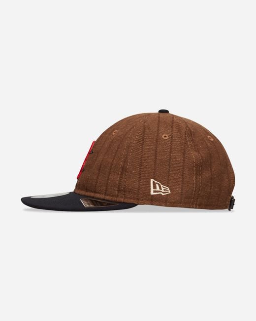 KTZ Boston Red Sox Three Looms X Mlb Wool Pinstripe 9fifty Cap Dark Brown for men