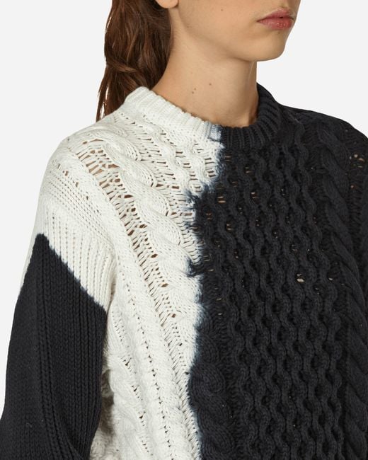 Stussy Tie Dye Fisherman Sweater in Black | Lyst Stussy Tie Dye Fisherman Sweater in Black | Lyst