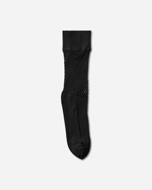 Comme des Garçons Black Nylon Mesh Long Socks for men