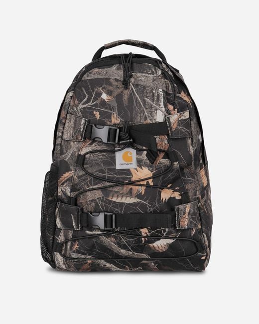 Carhartt Black Kickflip Backpack Camo Feather Tree for men