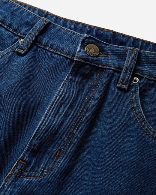 Adidas Blue S Firebird Adicolor Denim Pants for men