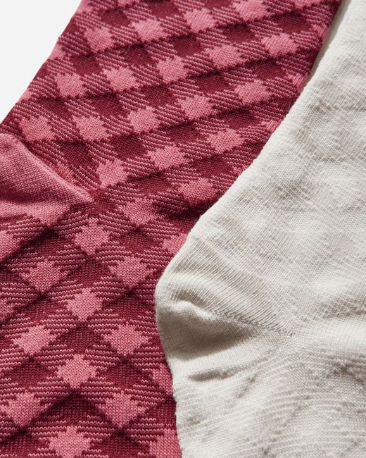 Adidas White Wales Bonner Check Socks Craft / Bliss for men