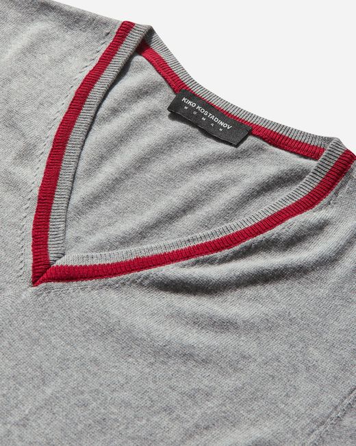 Kiko Kostadinov Gray Women S Vivian Jumper Dress London Fog