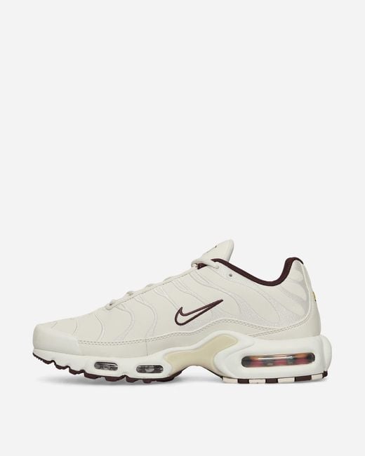 Nike White Air Max Plus Premium Sneakers Phantom / Light Bone for men