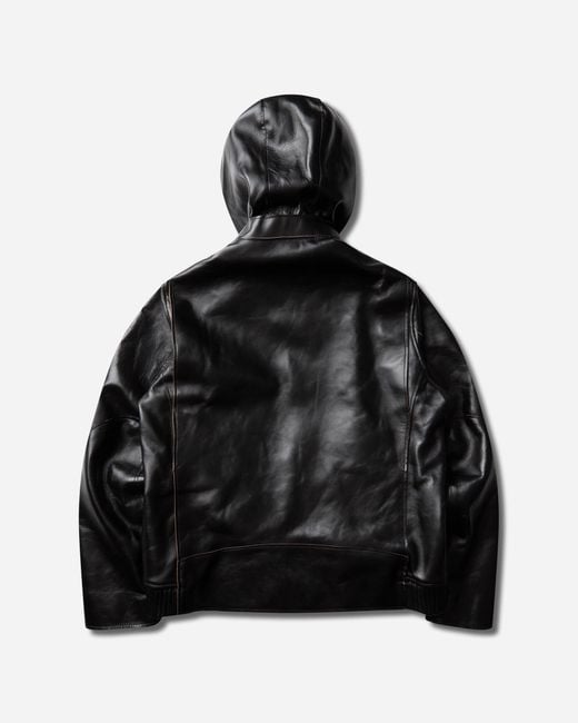 Sacai Black S Leather Blouson for men