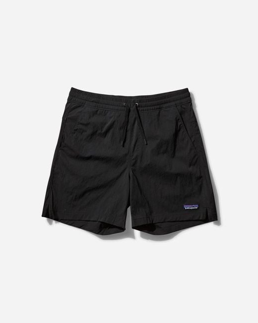 Patagonia Black Baggies 6 Inch Shorts for men