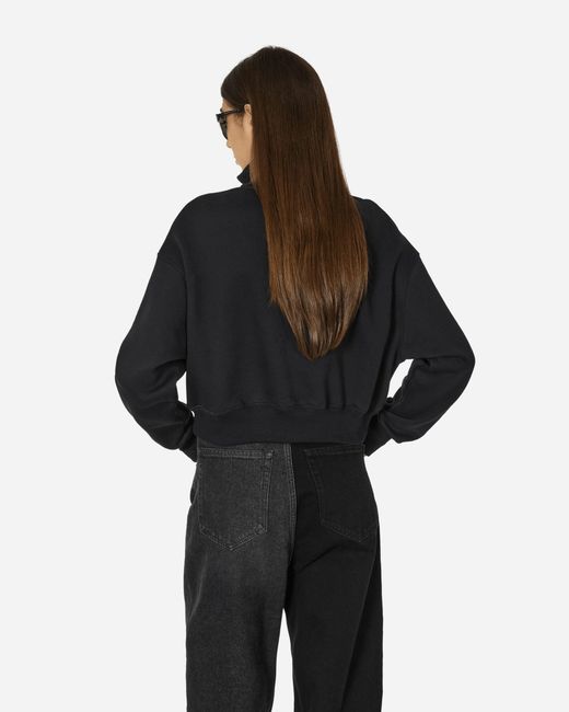 Nike Black Phoenix Fleece 1/2 Zip Cropped Sweatshirt