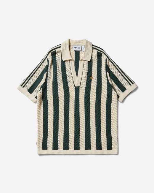 Adidas Green Clot By Edison Chen Pique Polo Night Cream for men