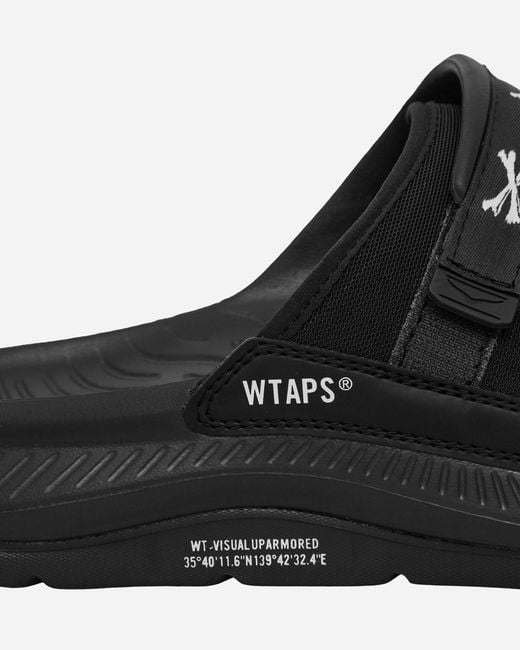 Hoka One One Wtaps Ora Luxe Slides Jet in Black for Men | Lyst