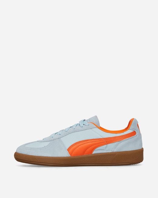 PUMA White Palermo Og Sneakers Silver Sky / Cayenne Pepper for men