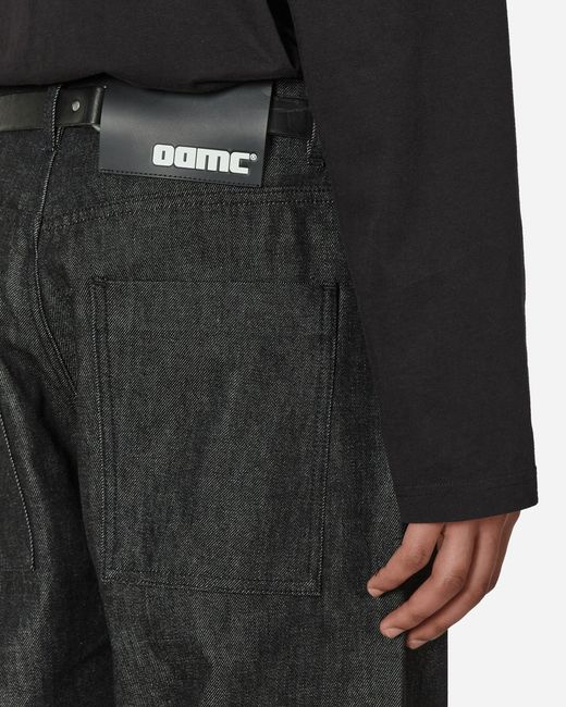 OAMC Black Cortes Trousers Natural for men