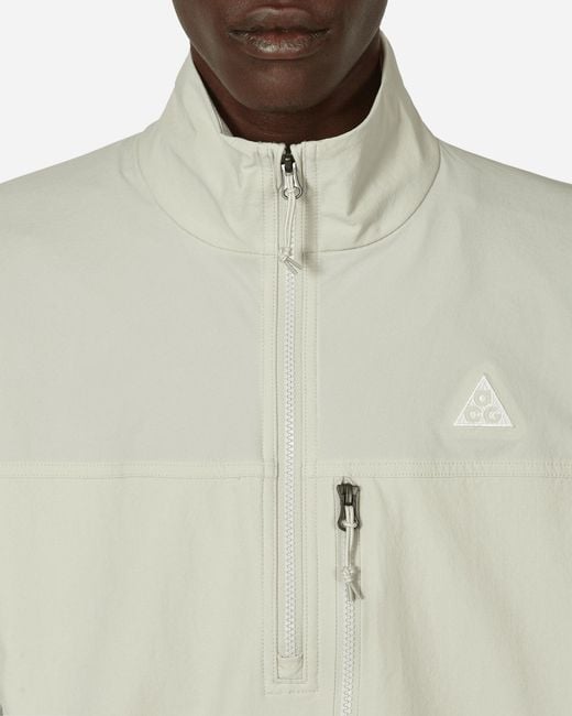 Nike White Acg Canyon Farer Anorak Jacket Light Bone for men