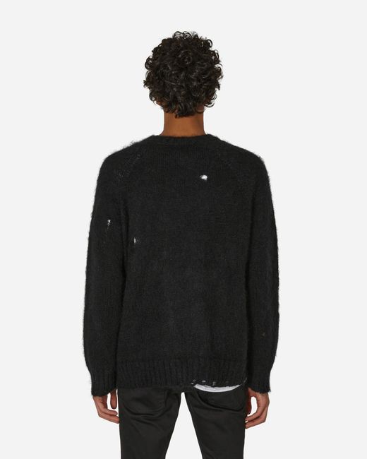 Undercover Black Distressed Sweater for men
