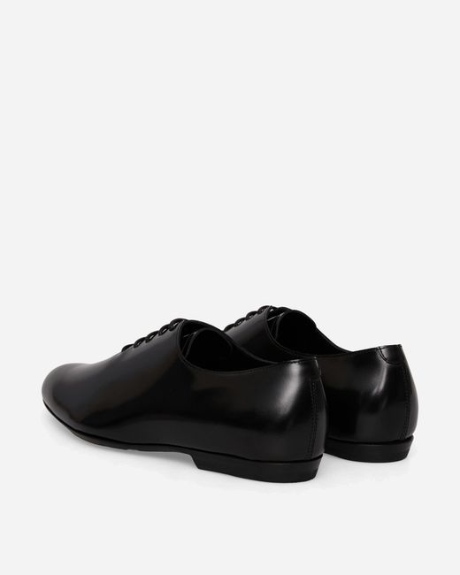 Dries Van Noten Black Leather Oxford Shoes for men