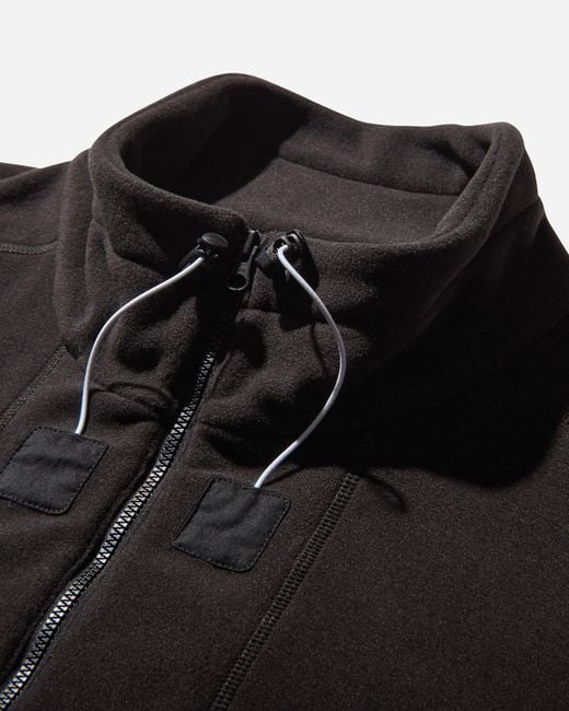 GR10K Black Polartec Fleece High Neck Jumper for men