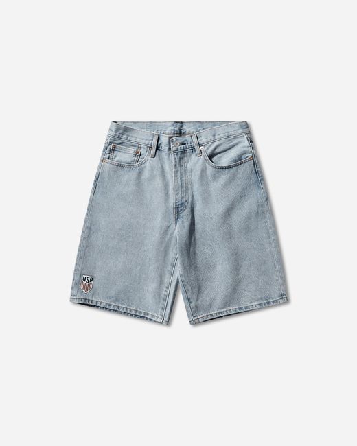 Levi's Blue S U.S. Soccer 478 Baggy Shorts Light Wash for men