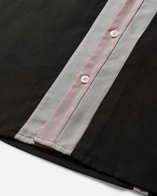 Wacko Maria Black S Switching Shirt (Type-2) for men