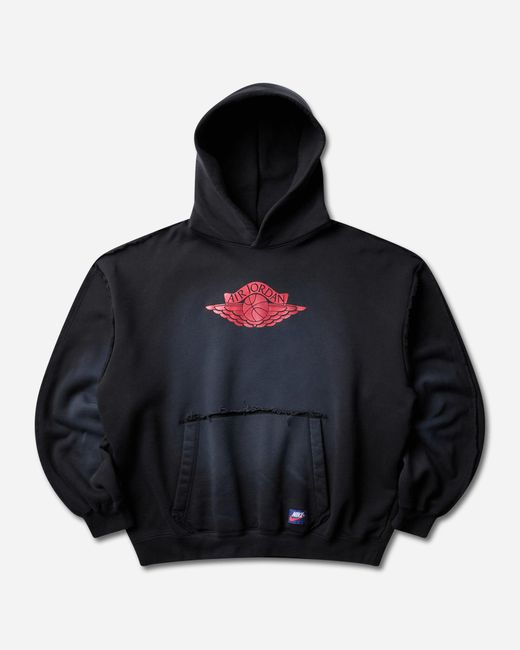 Nike Black S Flight Wings Fleece Hoodie University for men