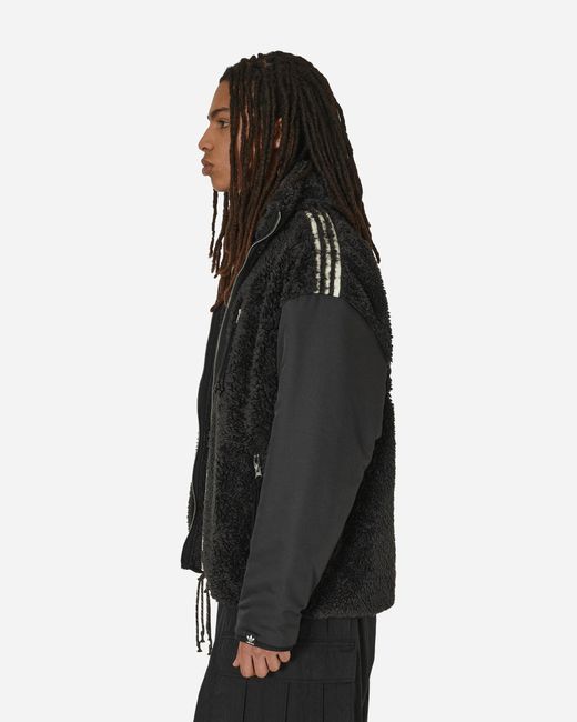 Adidas Black Sftm Fleece Jacket for men